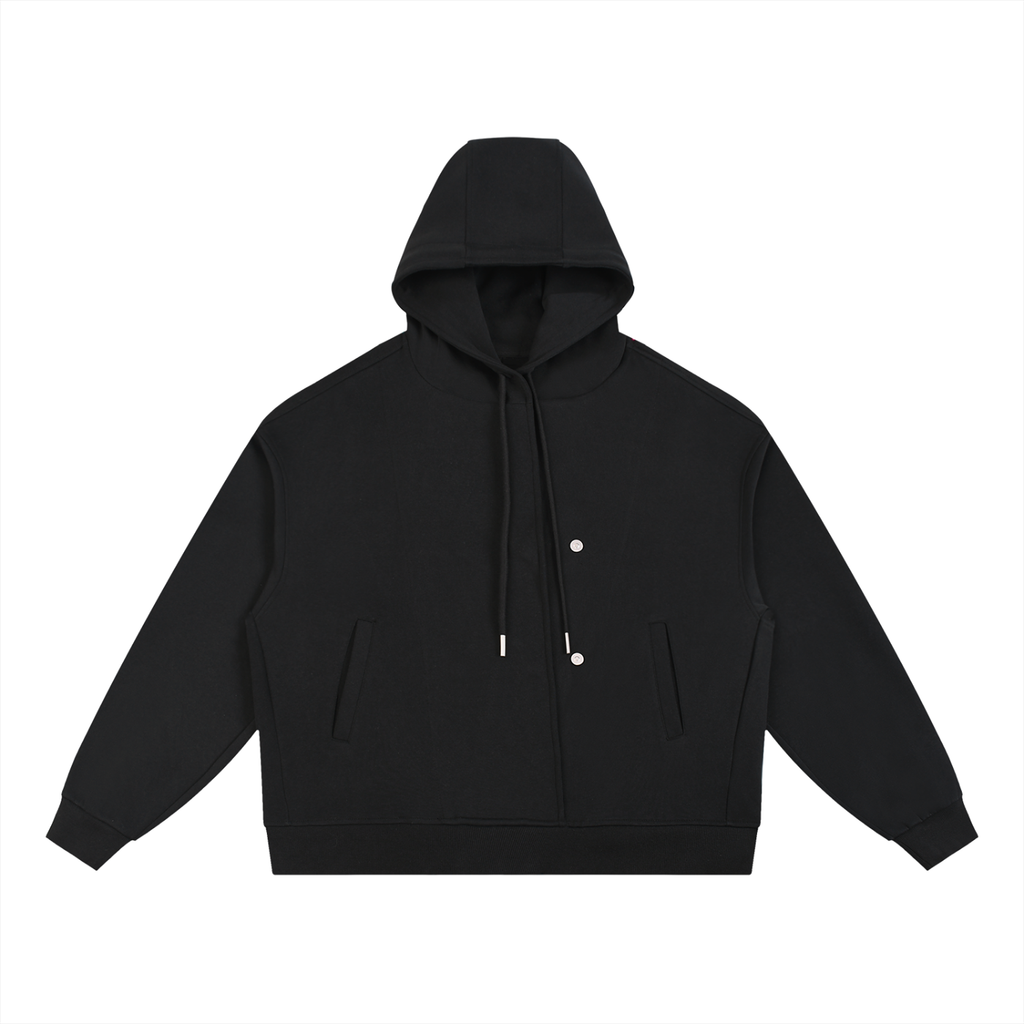 Righteous Boxy Button Placket Hoodie