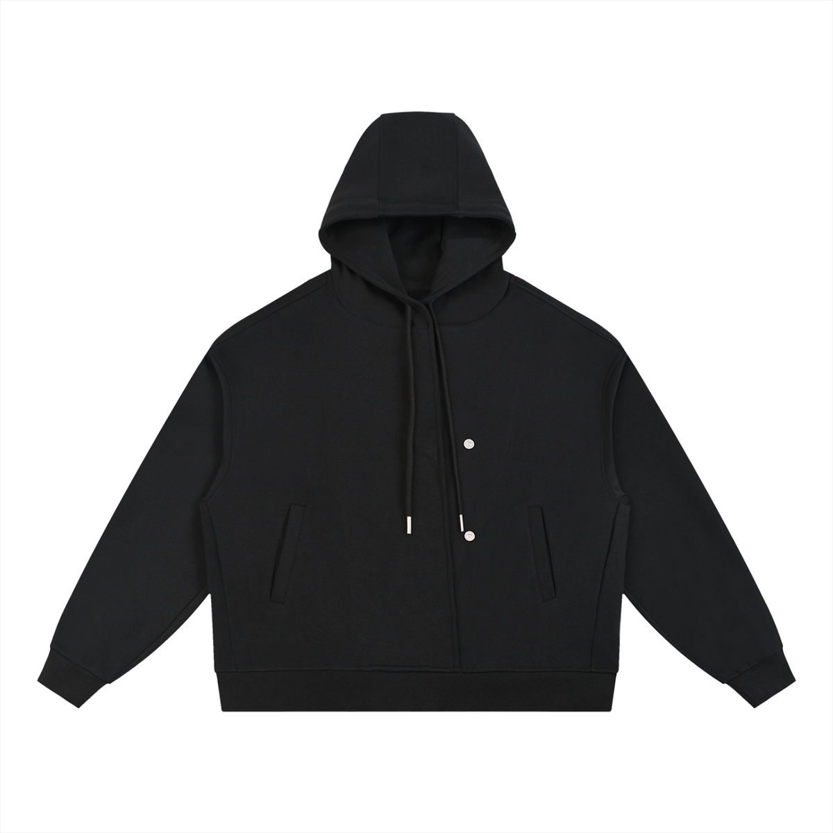 Righteous Boxy Button Placket Hoodie