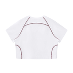Righteous Women's Contrast Stitch Raglan Crop T-Shirt