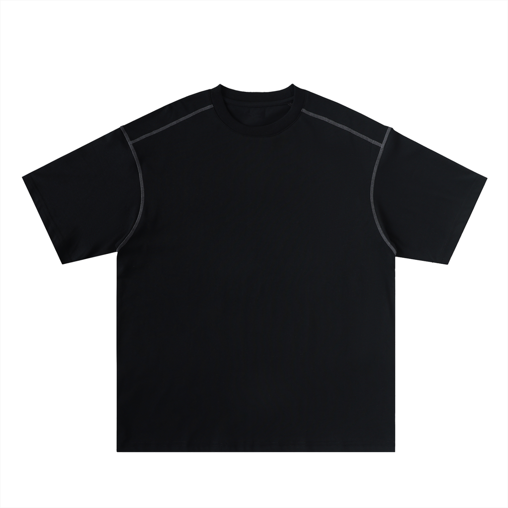 Righteous Oversized Contrast-Stitched Cotton Tee