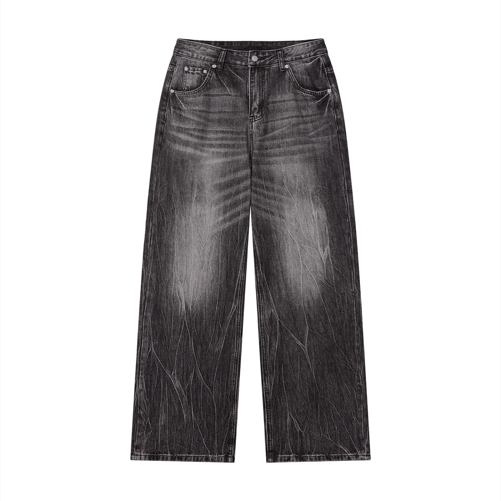 Righteous Men's High Rise Wide Leg Jeans