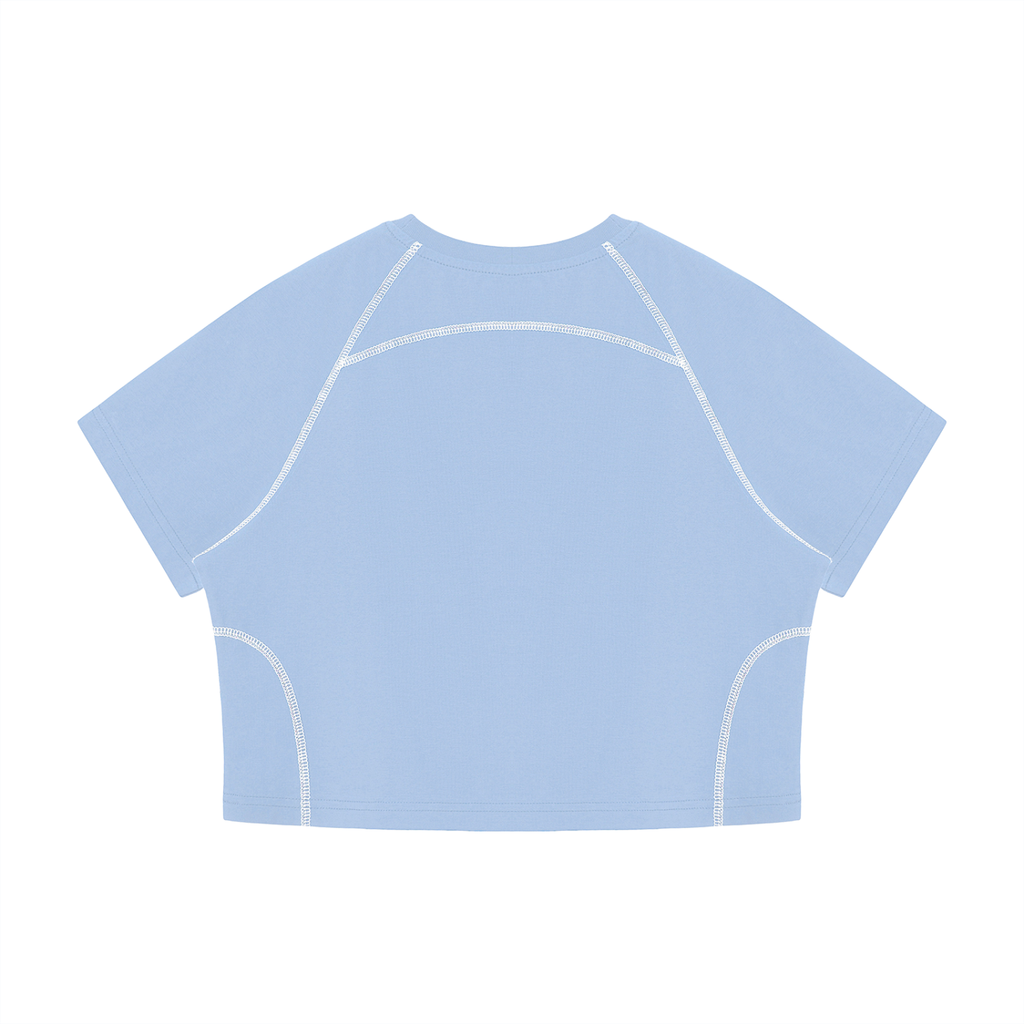 Righteous Women's Contrast Stitch Raglan Crop T-Shirt
