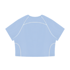 Righteous Women's Contrast Stitch Raglan Crop T-Shirt