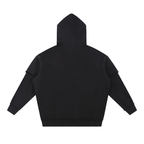 Righteous Snow Washed Raw Edge Double Layered Hoodie