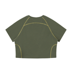 Righteous Women's Contrast Stitch Raglan Crop T-Shirt