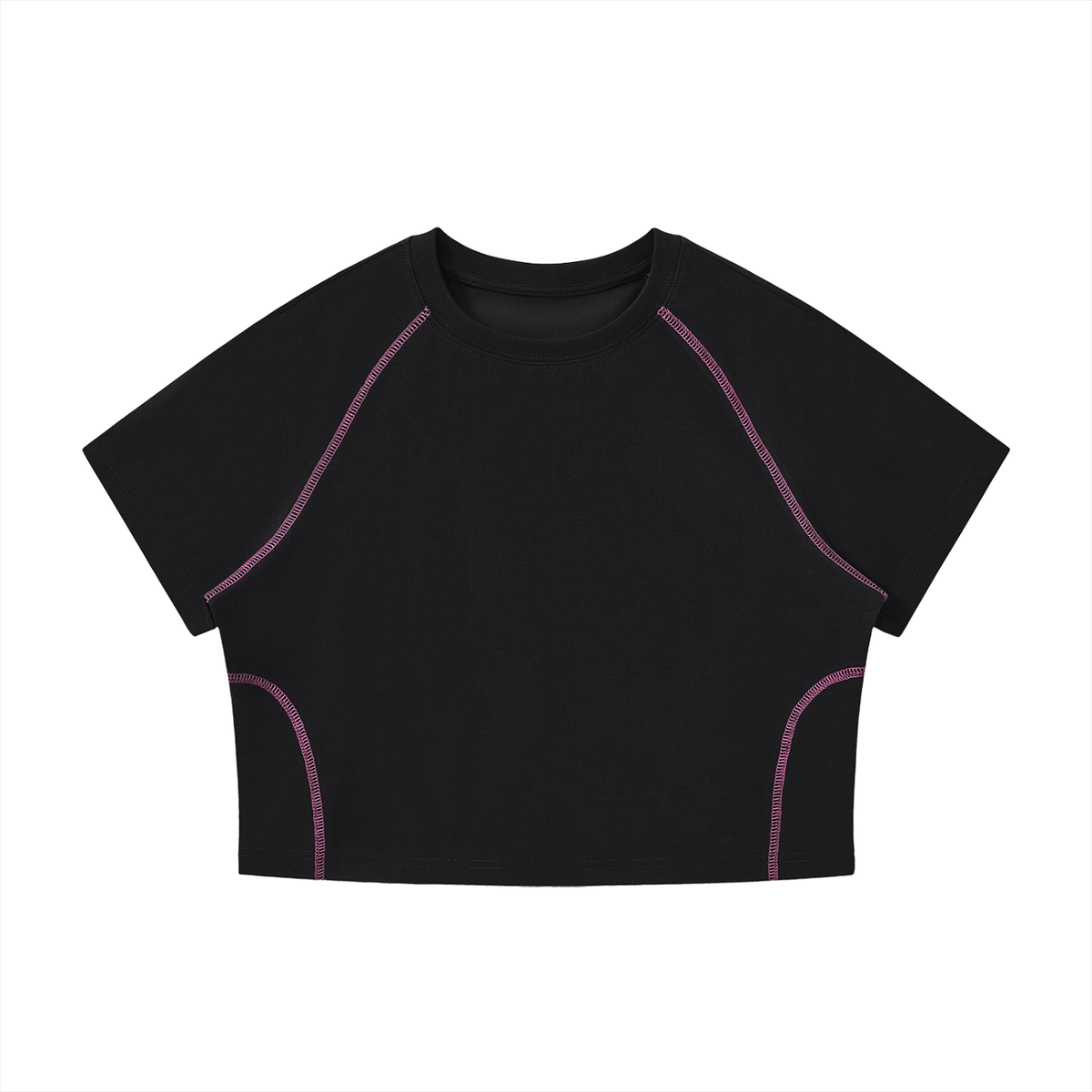 Righteous Women's Contrast Stitch Raglan Crop T-Shirt