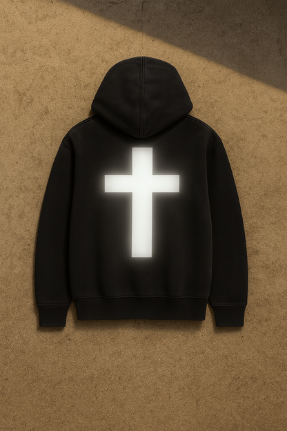 Crown & Cross Reflective Hoodie