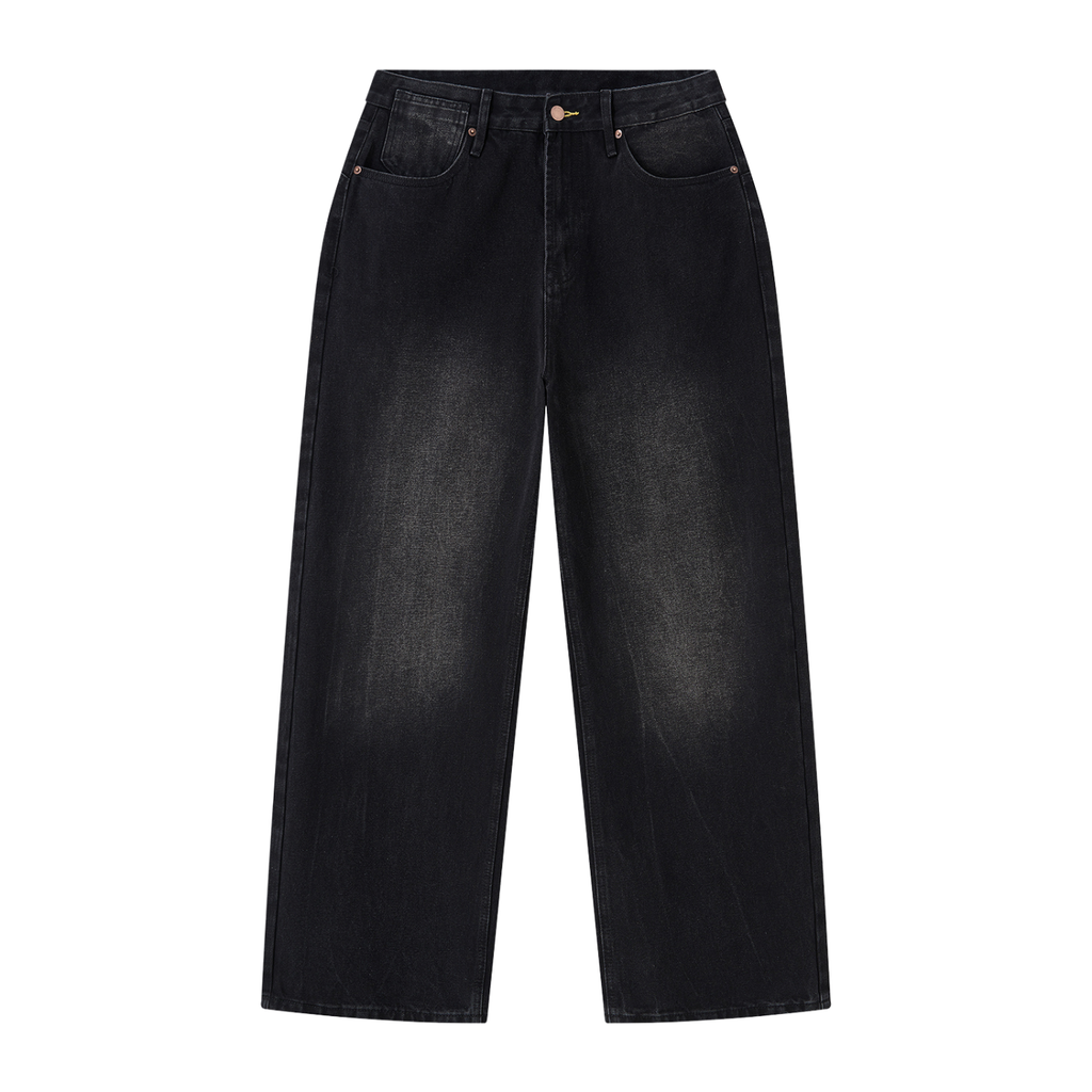 Righteous Men's Vintage Wash Wide Leg Jeans