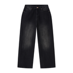 Righteous Men's Vintage Wash Wide Leg Jeans