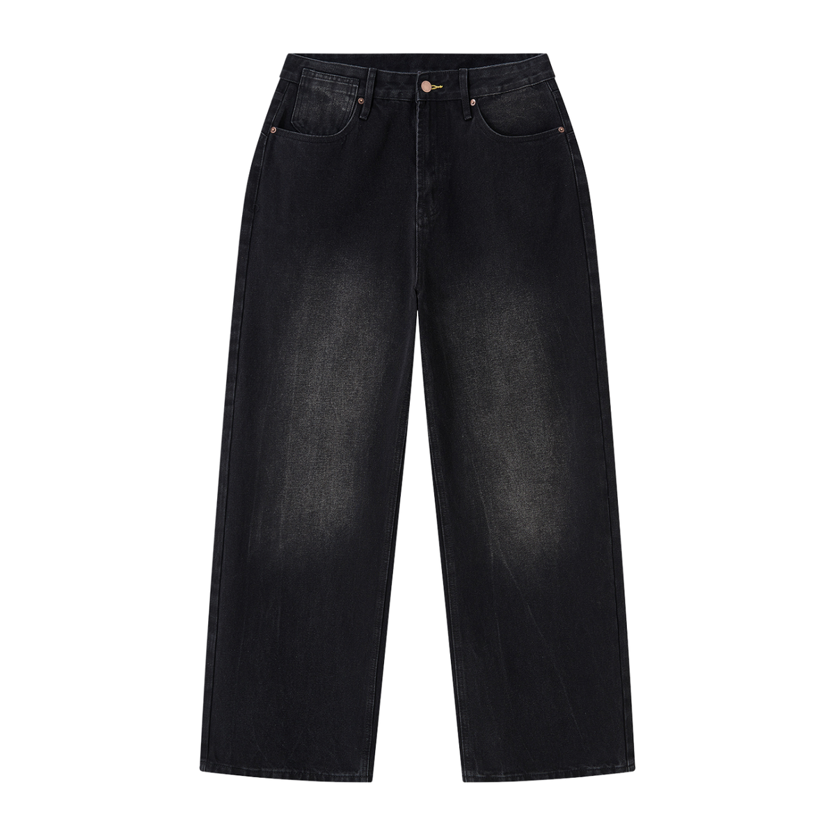 Righteous Men's Vintage Wash Wide Leg Jeans