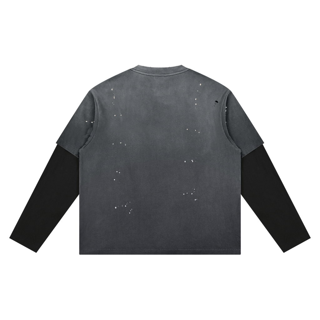 Righteous Unisex Vintage Wash Distressed Layer T-Shirt