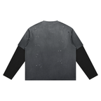 Righteous Unisex Vintage Wash Distressed Layer T-Shirt