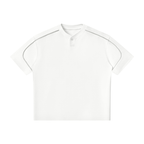 Righteous Unisex Oversized Piping Henley T-Shirt