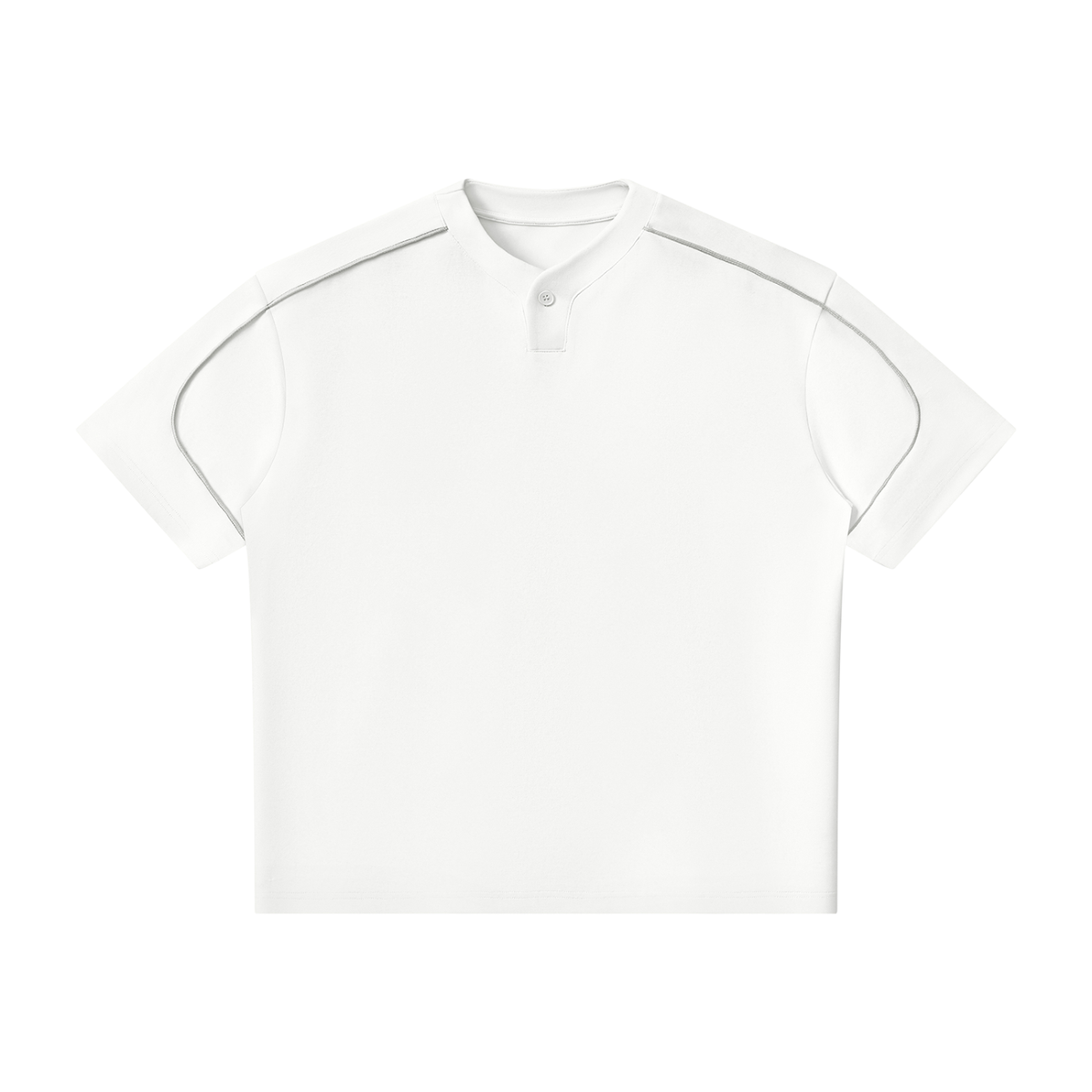Righteous Unisex Oversized Piping Henley T-Shirt