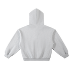 Righteous Contrast-Stitched Boxy Fleece Hoodie