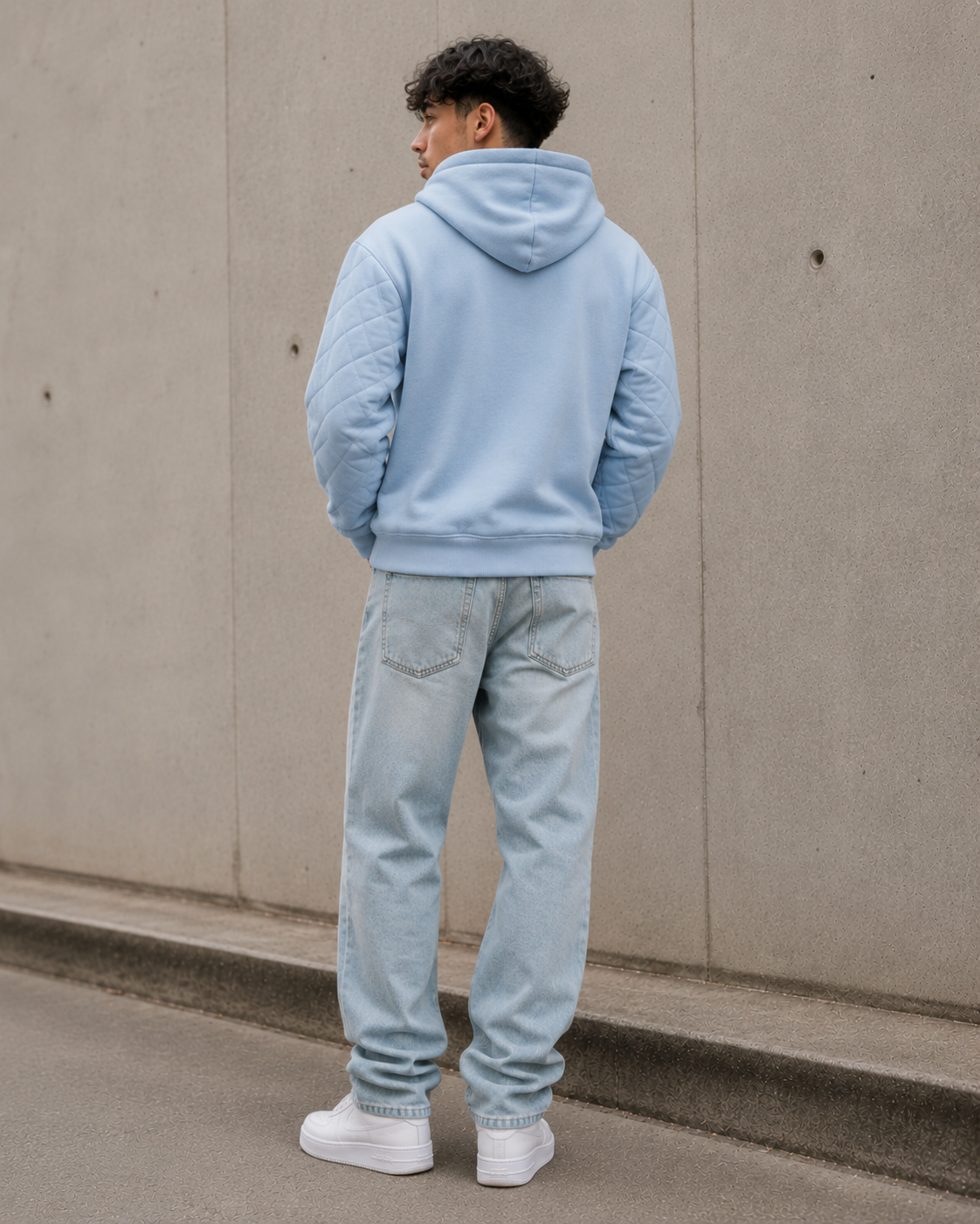 Baby Blue Puff Hoodie