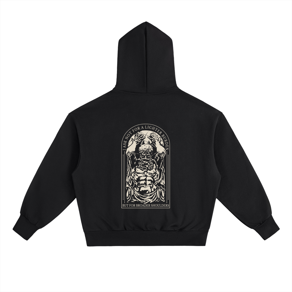 Righteous Oversized Fleece Hoodie - Broader Shoulders