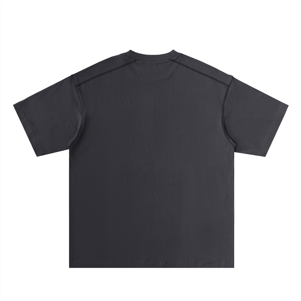 Righteous Oversized Contrast-Stitched Cotton Tee