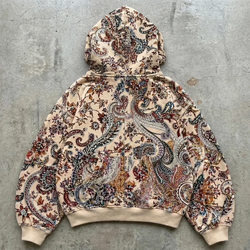 Divine Bloom – Paisley Zip Hoodie